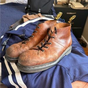 Dr. Martens Brown Monkey boots leather Lace-Up Men's Boots